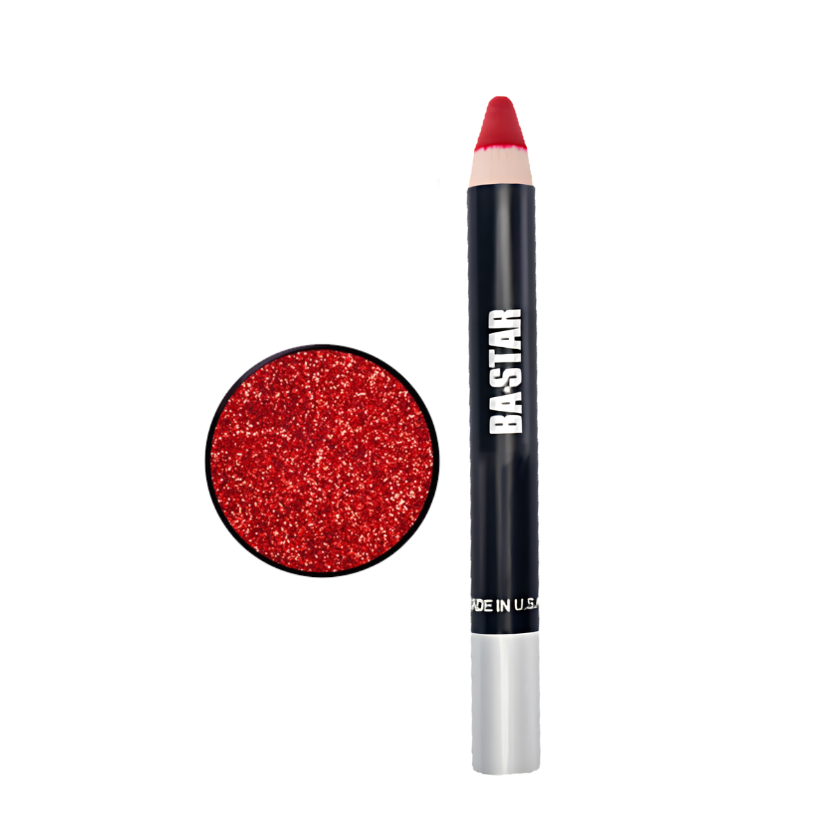 Smudge Proof Holiday Red Lip Pencil + Red Glitter