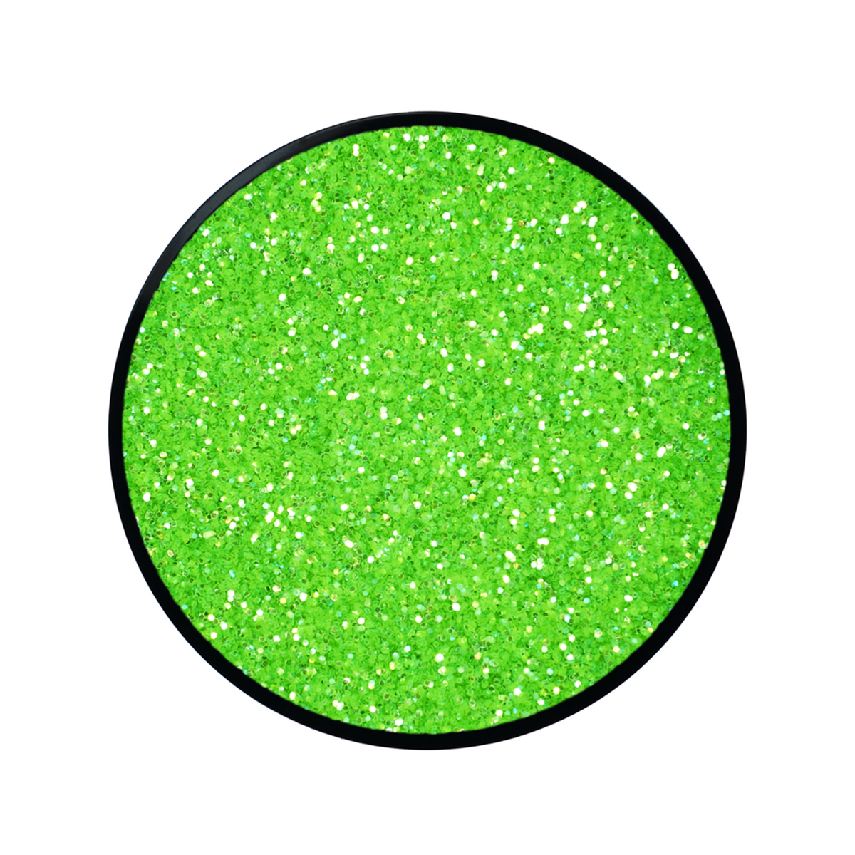 Lime Green Glitter Makeup