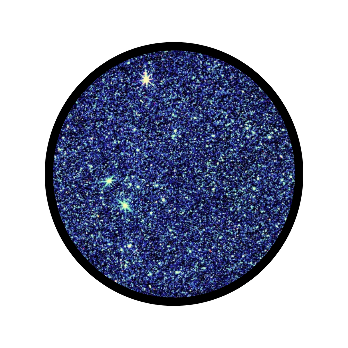 Navy Blue Glitter Makeup