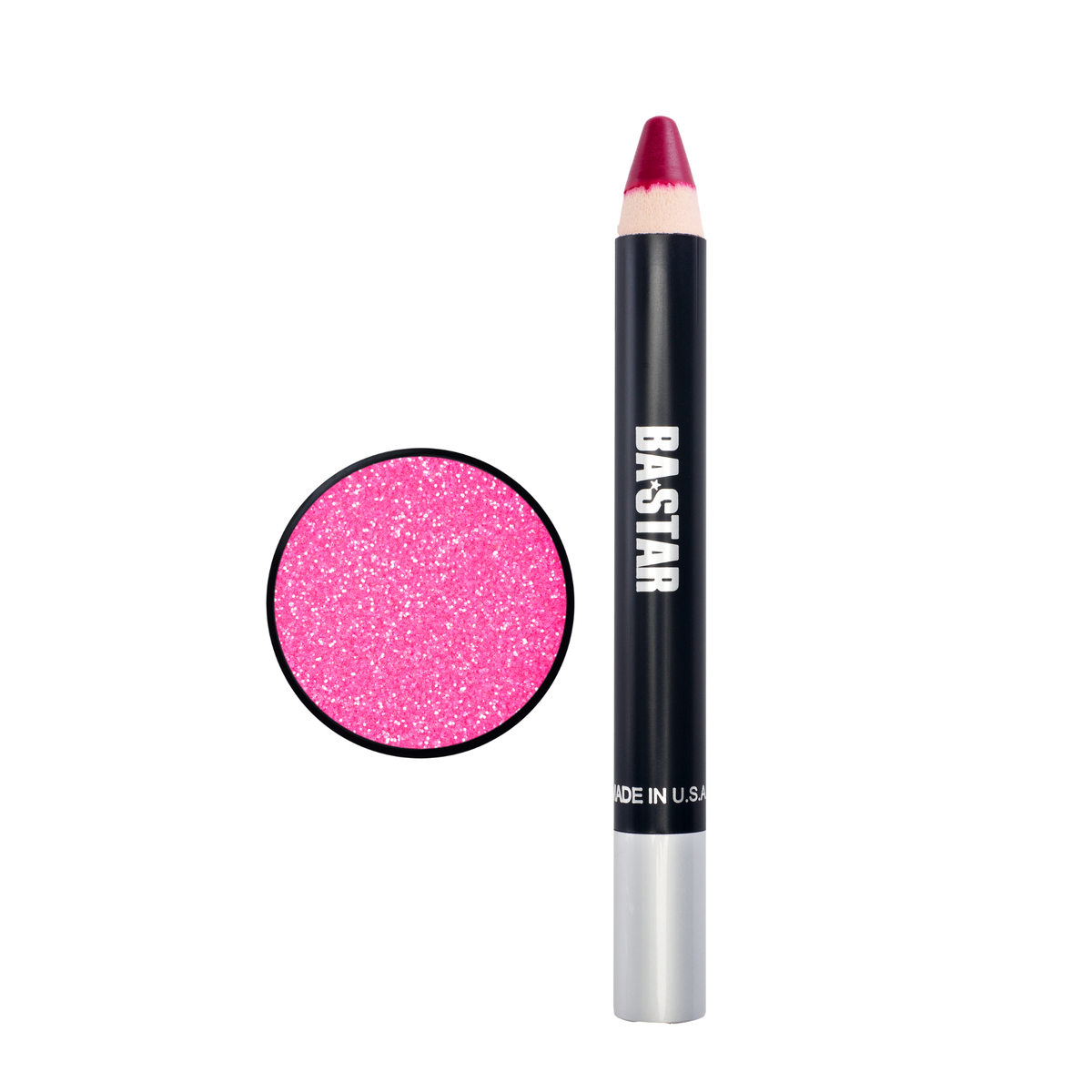 Smudge Proof Passion Pink Lip Pencil + Hot Pink Glitter