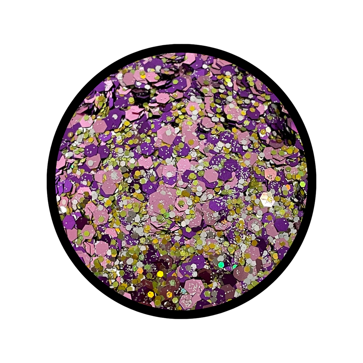 Purple And Gold Glitter