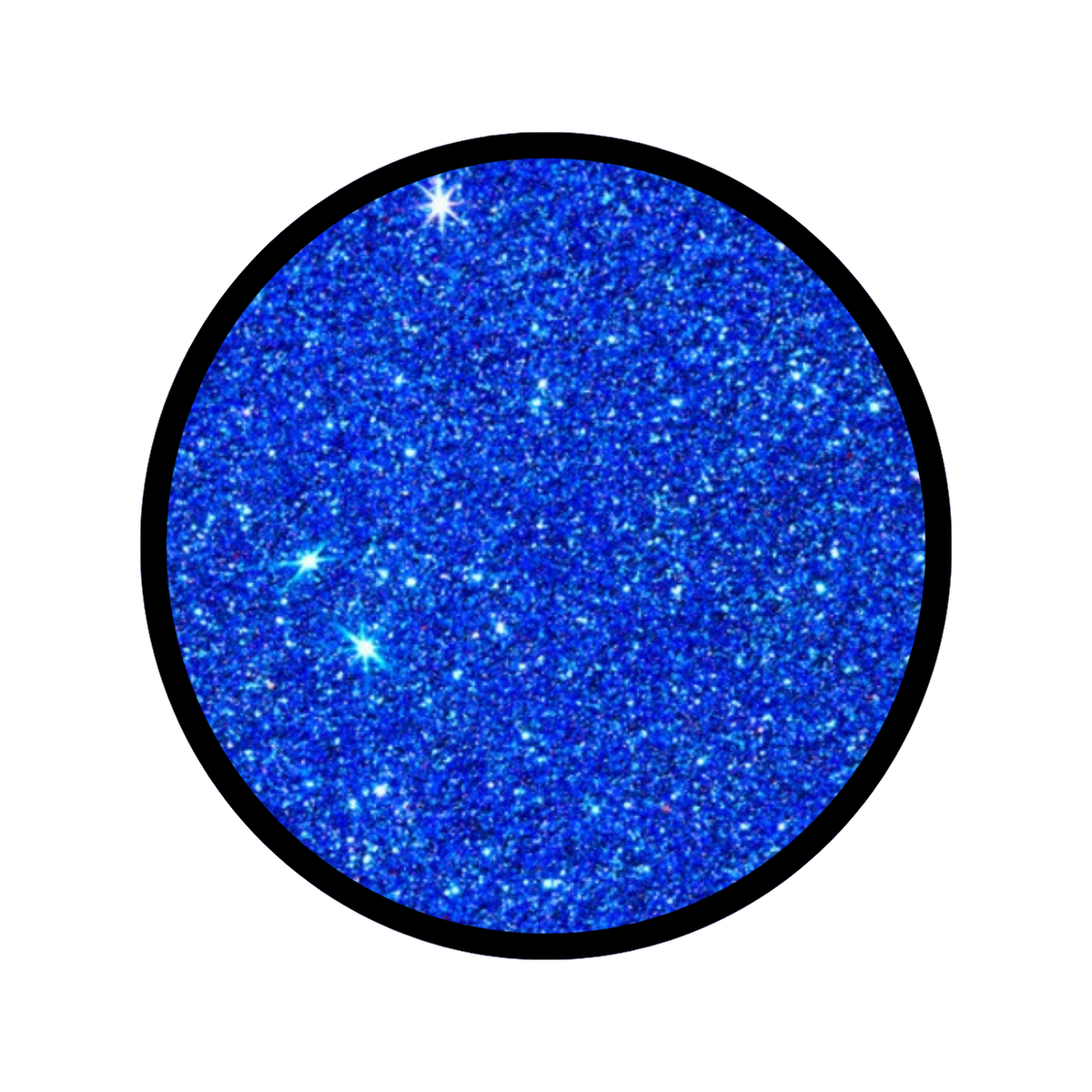 Royal Blue Glitter Makeup