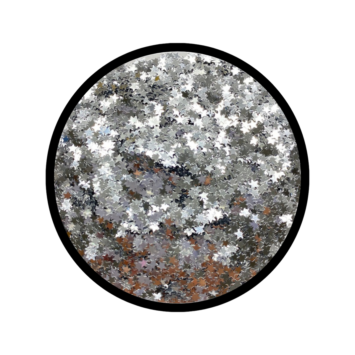 Silver Stars Glitter
