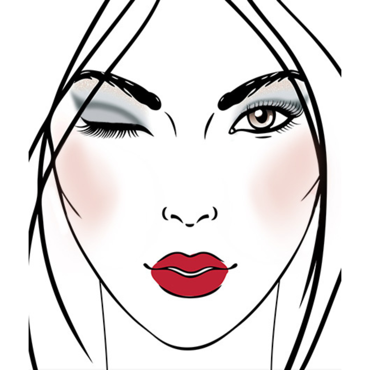 Smoky Midnight + Fab Red Power Stay Lip (2 Pc)