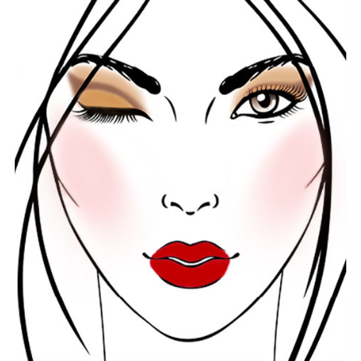 Spicy Natural + Holiday Red Lip (2 Pc)