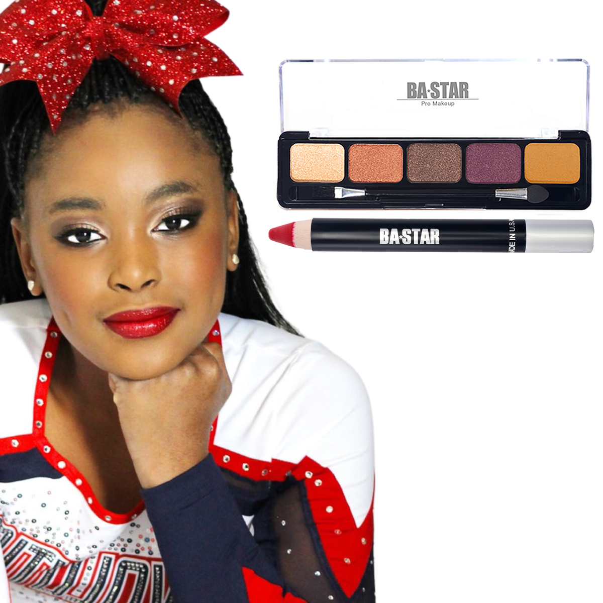 Spicy Natural + Holiday Red Lip (2 Pc)
